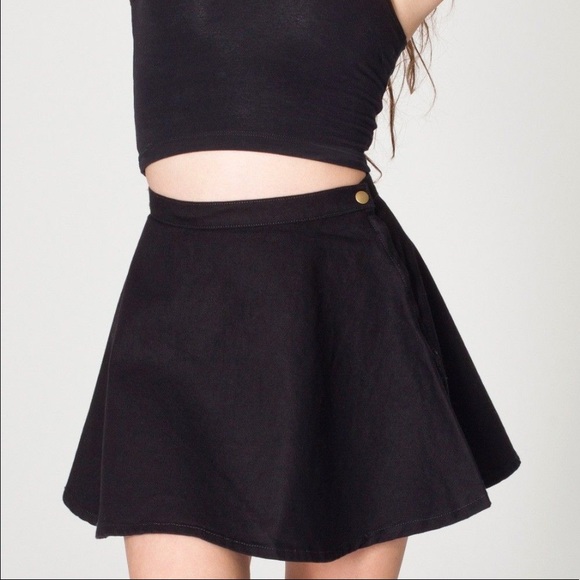 American Apparel Dresses & Skirts - American Apparel Black Denim Circle Skirt